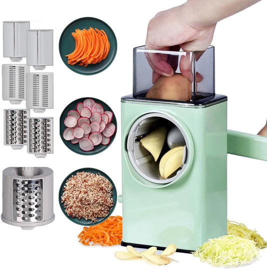 Mandoline rotative manivelle