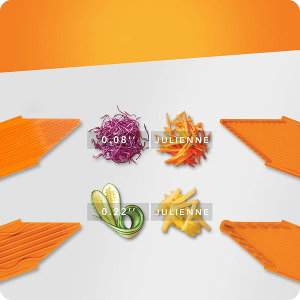 Coupe de légumes faites avec la mandoline en v