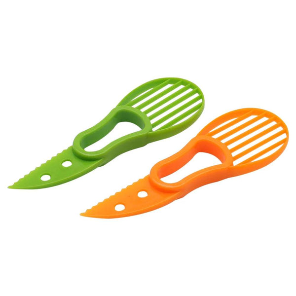 mandoline pour avocat 3 en 1 en khaki et verte