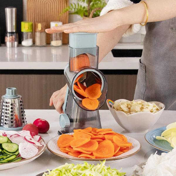 preparation repas avec mandoline a fromage