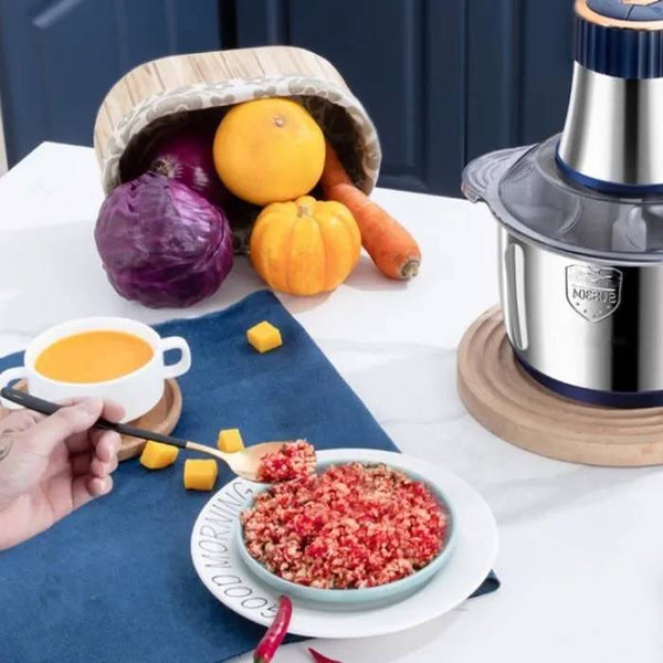 Tartare fait avec la mandoline électrique