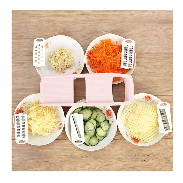 Mandoline de cuisine manuelle 5 en 1 les coupes