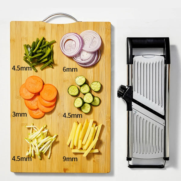 Mandoline professionnelle reglable 3-9 mm