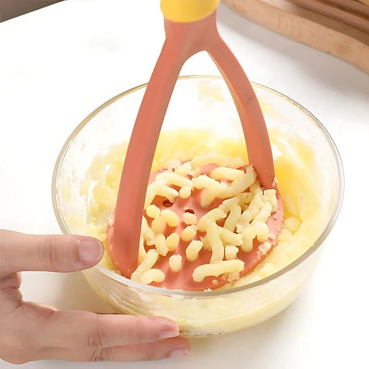 Presse purée en plastique orange 