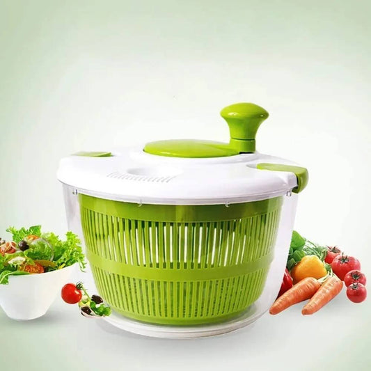 essoreuse a salade avec legumes et fruits autour 