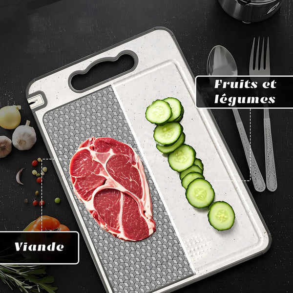 planche à découper inox